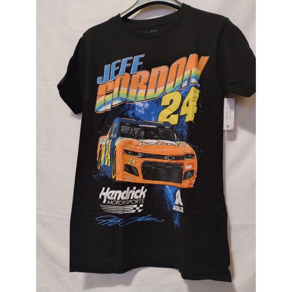 Hendrick Motorsports Jeff Gordon 24 NASCAR Black Graphic T-Shirt Size M